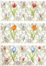 Decal - Tulip & Iris & Crocus – 195x90mm