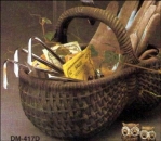 Großer Korb - 28 cm breit - Schrühware