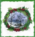 10 Bögen je 17 x 37,5 cm - VLOEI-Dekormotiv 22 - Winterlandschaft