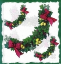 10 Bögen je 17 x 37,5 cm - VLOEI-Dekormotiv 26 - Weihnachtsgirlande