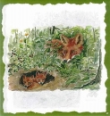 10 Bögen je 17 x 37,5 cm - VLOEI-Dekormotiv 37 - Fuchs
