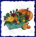 10 Bögen je 17 x 37,5 cm - VLOEI-Dekormotiv 48 - Herbstkorb