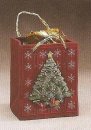 Weihnachtstüte mit Baum - 20 cm hoch – Schrühware