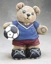 GARE–Gießform – gebraucht – Fußball-Teddy – 25 cm hoch – Neuwert 105 EUR – bis auf kleine, geklebte Abplatzung innen, sehr gute Form - tolle Struktur