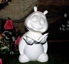 Marienkäfer mit Buch – 22,5 cm hoch - Schrühware