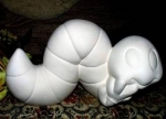 Extragroßer Wurm – 30 cm lang - Schrühware