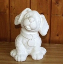 Großer Hund mit Plakette – Schrühware
