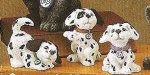 Hunde im 3er-Set - bis 10 cm hoch – Schrühware