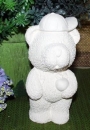 Knapsack Bear – Teddy mit Mütze und Apfel – 18 cm hoch - Schrühware