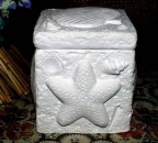 Muscheldose – 10 cm hoch – Schrühware