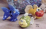 Fische im 3er-Set – je 10 cm – Schrühware