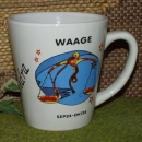 Namenstasse mit Sternzeichenmotiv Waage - 2.Wahl
