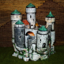 DocHolliday-Gießform - neu – Burg zum Beleuchten - 21,3 cm x 18,8 cm - USA