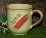 Ceramic Cup - cream - mug with fixed name: Nina