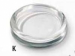 Glaseinsatz / Glasuntersatz – schwere Qualität – 8 cm Durchmesser – 2 cm hoch – DISC
