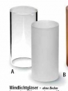 Windlichtglas - 4,4 x 9 cm - matt - ohne Boden – Variante B