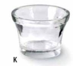 Teelichtglas – klar – 6,5 x 4,5 cm