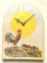 Gießform - Uhr Hahnenschrei Größe: 21,5 x 16 cm