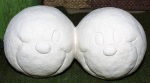 Schneeball-Cuddles - 15 cm breit – Schrühware
