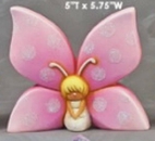 ClayMagic-Gießform – neu - Schmetterlings-Elfe - 12,5 x 14,5 cm – USA