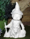 Niedliche Hexe – 27 cm hoch - Schrühware