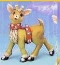 Laufendes Rentier – 17 cm hoch – Schrühware