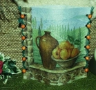 Lantern made of laminated motif for tealight -  Toscana