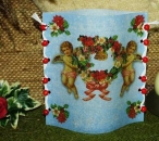 Lantern made of laminated motif for tealight -  2 Engel