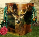 Lantern made of laminated motif for tealight -  Hirsch