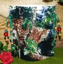 Lantern made of laminated motif for tealight - Leopard