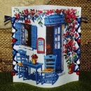 Lantern made of laminated motif for tealight -  Griechenland