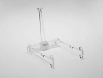 Tellerständer – Acryl – 110 mm hoch – transparent