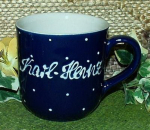 RKT - Namens-Tasse - Ein-Punkt-Blau – Karl-Heinz