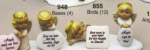 Engel im 4er-Set (ohne Basis und Schilder) – je ca. 5 cm – Schrühware