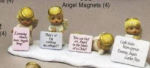 Engel im 4er-Set (ohne Basis und Schilder) – je ca. 5 cm – Schrühware