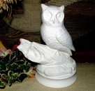 Eule auf Stamm - Schrühware