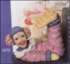 SCIOTO-Gießform - neu – Clown – liegend – auch als Buchstütze – 17,5 cm lang - USA