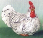 SCIOTO-Gießform - gebraucht – sitzender Hahn – 30 cm lang – Neuwert 148 EUR - Abplatzung außen - oft benutzt