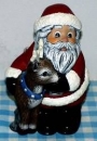SCIOTO–Gießformen – gebraucht –  Santa mit Rudolph – 16 cm hoch - Neuwert 73 EUR - noch gute Form