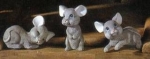 Mäuse im 3er-Set - bis 6,5 cm - Schrühware