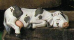 Kuh für Regal - 22 cm lang - Schrühware