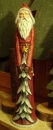 Bleistift - Weihnachtsmann mit Baum – groß - 45 cm hoch - Schrühware