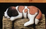 Kleiner Regal-Welpe – 12,5 cm lang - Schrühware
