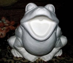 großer Frosch - Maul offen - Schrühware