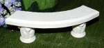 Gartenbank – klein – 15,6 cm lang – Schrühware