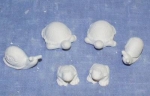 Schildkröten im 2er-Set – bis 5 cm lang – ohne Schnecken und Frösche - Schrühware