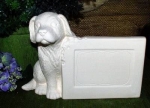 Bilderrahmen - Hund – 22,5 cm lang - Schrühware