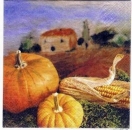 s0878 – Kürbis - Servietten – Serviette 33 x 33 cm - Restbestand - Stückpreis