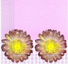 s1120 - Vichy Gerbera - Servietten - Packung - 20 Stück