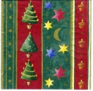 s1898 - Christmas Stripes - Servietten - Packung - 20 Stück